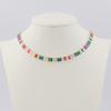 Women's Gold Colorful Choker Necklace Shiny Rainbow Crystal Zircon Tennis Chain Statement Jewelry Dropshipping
