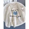Round Neck Cat Embroidered Women's Sweater Long Sleeved Pullover Loose Sweaters Autumn Winter New Woman Soft Knitted Top
