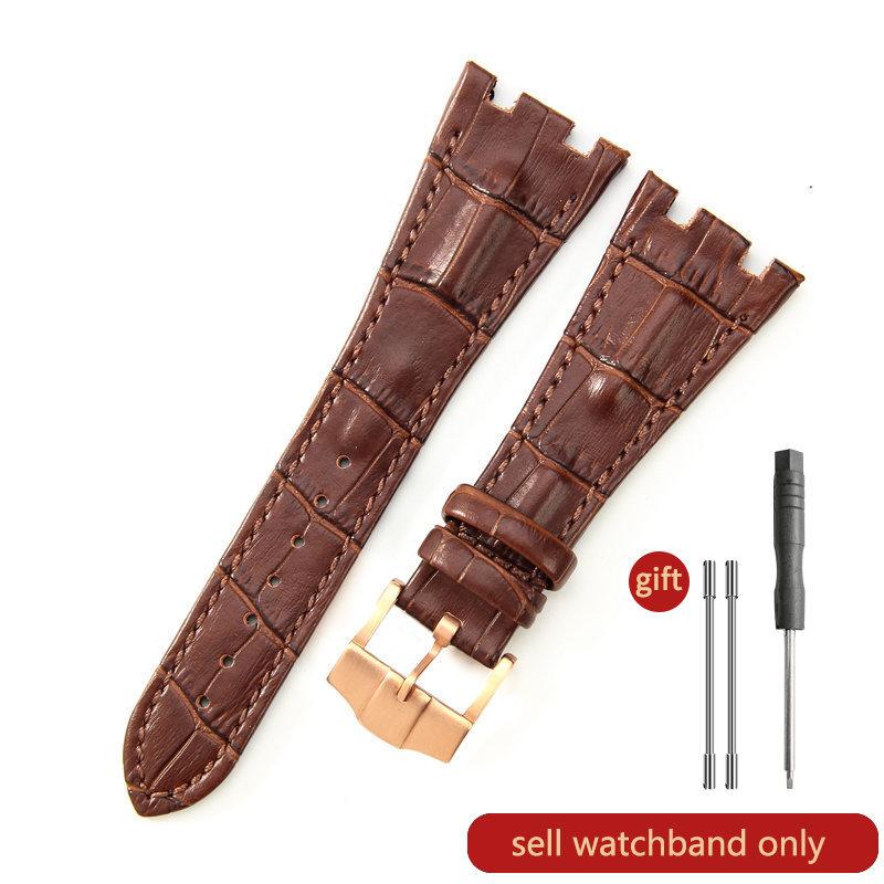 Cinturino Orologio in Pelle di Mucca Primo Strato per AP Aibi 15703 26471 26474 Serie Royal Oak Offshore 28mm Accessori Orologio per Uomo CinturinoMN