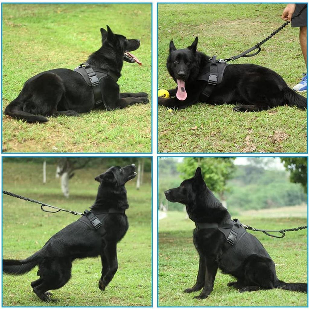 Hundeweste Training Militärische Patrouille Servicehund Verstellbar Nylon Hund mit Griff Hund Sommerkleidung