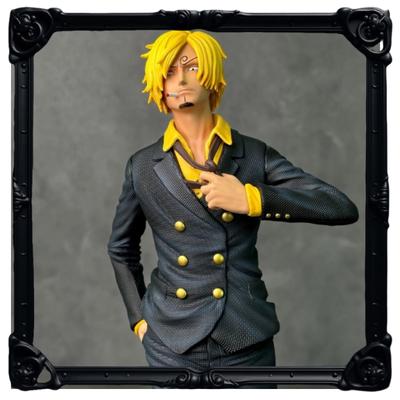 One Piece Shan Zhi Black Leg Suit Standing Animation Gk Statue Pvc Masterpiece Desktop Decoration Ornaments Collection Gifts