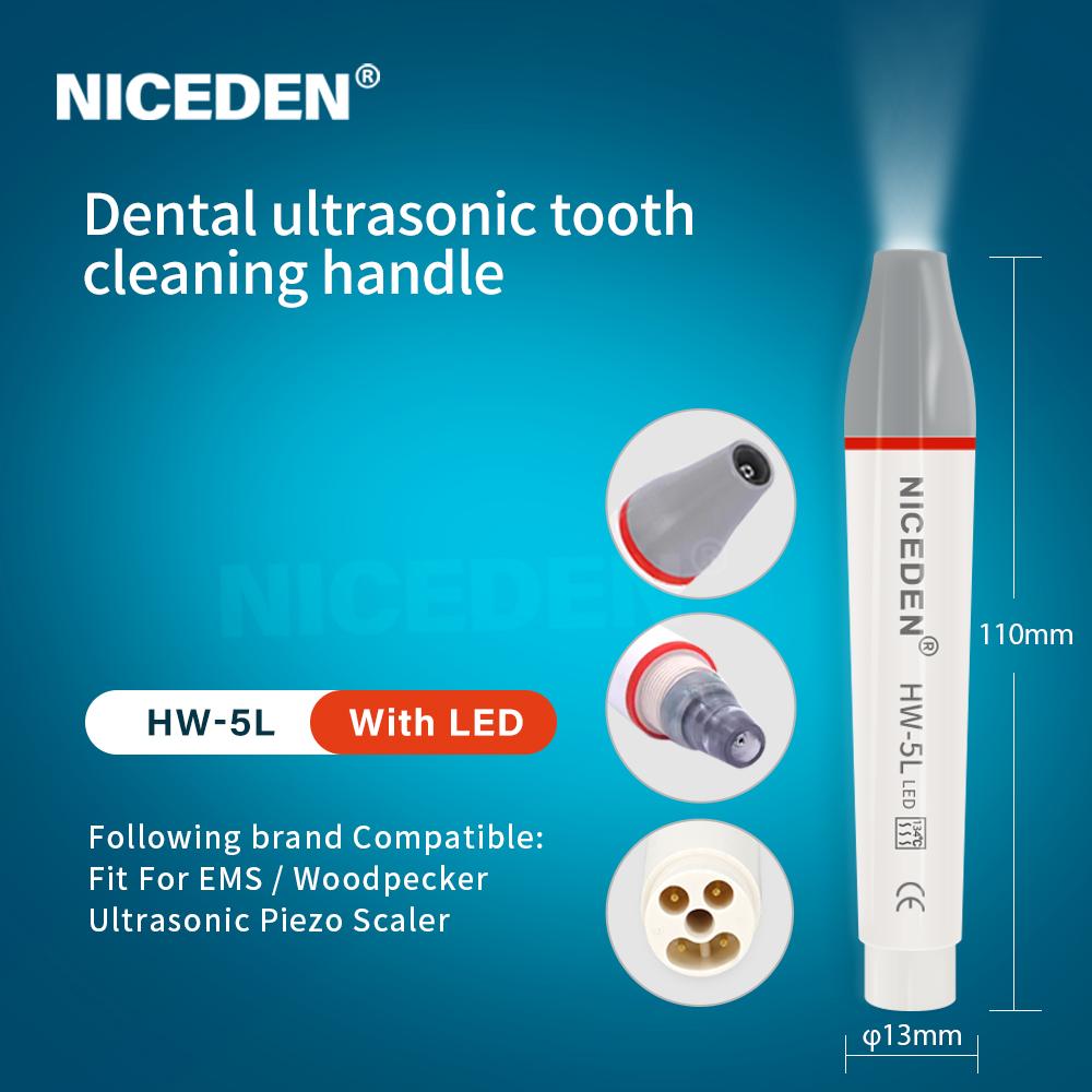 Autoclavable Dental NICEDEN Ultrasonic Piezo Scaler Handpiece Fit for SATELEC/DTE/WOODPECKER/EMS/VRN/Dental Ultrasonic Scaler Accessorie
