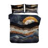 Print Hight Quality Duvet Cover Sets Galaxy Wolf Bedding Set 2/3pcs Quilt Cover Bed Linens Home Textile UK // Size