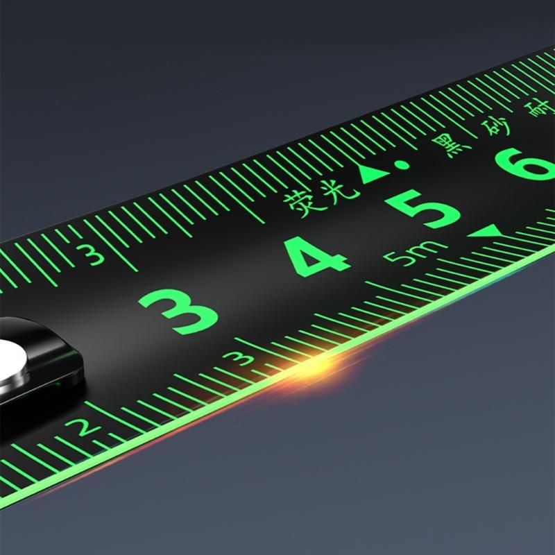 High Accuracy 3/5/7.5/10m Clear Auto Locking Tape Measure Lightweight and Sturdy for Construction and Design
