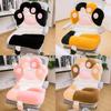 Cozy Plush Cartoon Cat Paw Office Lumbar Cushion For Home And Work Comfort