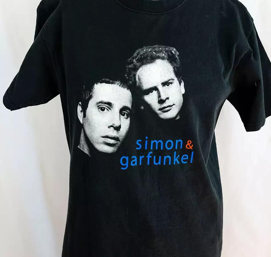 Simon and Garfunkel band Tshirt Black Cotton Tee All Sizes S5XL QT1562 Unisex T-Shirt M