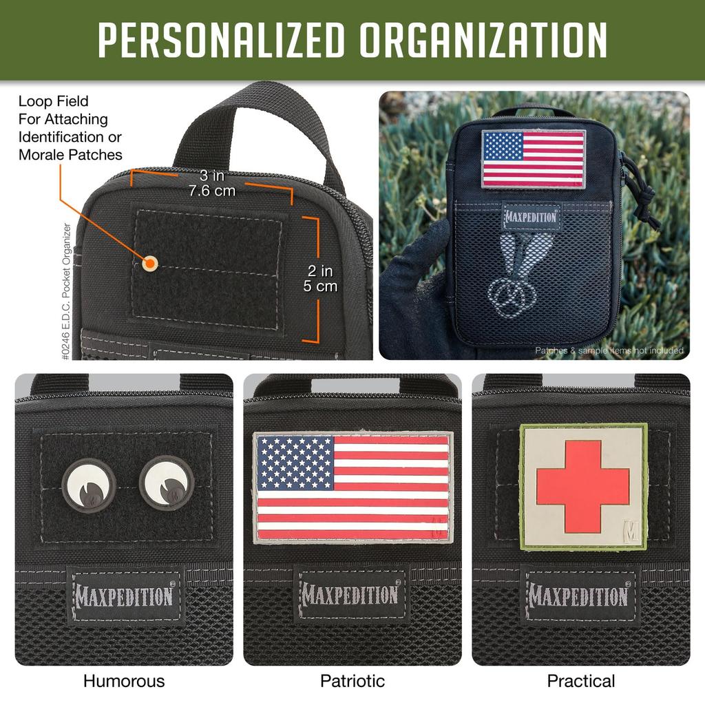 Maxpedition 0246B Pocket Black E.D.C. Organizer, [Used]