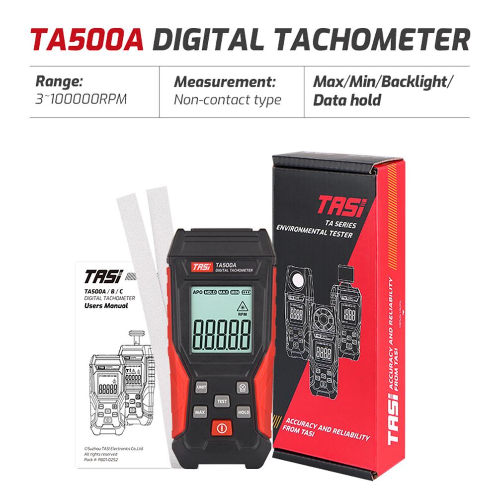 

Digital Contact Tachometer Portable Contact Measurement Speed Tach Meter 3-19999RPM Speed Monitor Tester Meter with Backlight