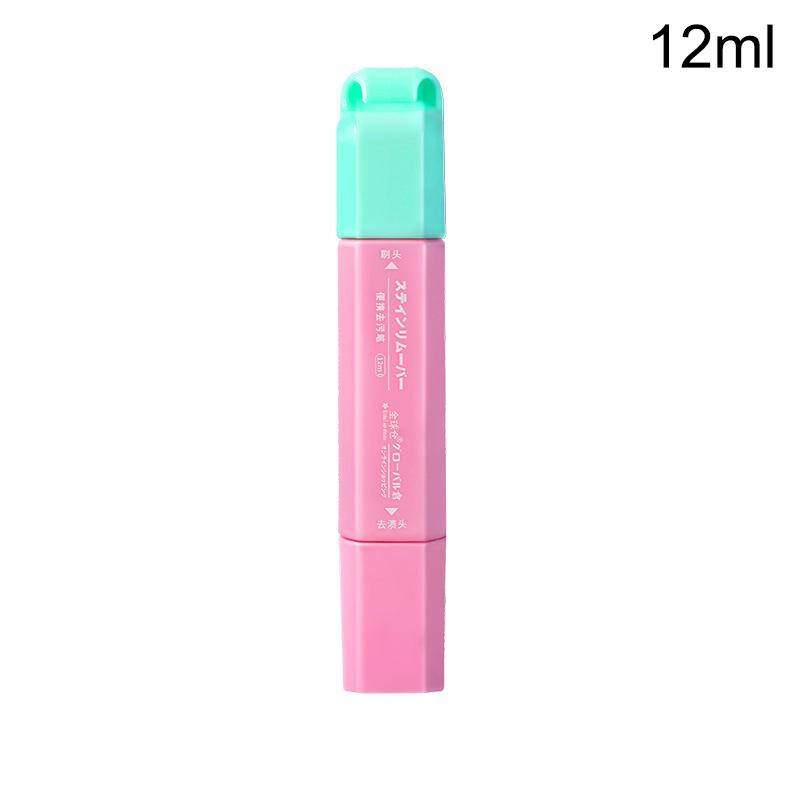 

12 мл Портативные ручки для удаления пятен без стирки, Портативные чистящие щетки, Ручки для мгновенного удаления пятен с одежды и ткани розовый