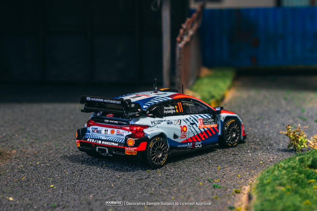 TARMACWORKS 164 Hyundai I20 N Rally1 Hybrid Rallye Monte-Carlo 2024 Winner Thierry NeuvilleMartijn Wydaeghe Completed Product T64-089-24MCR11