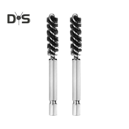 1/2 ks Golfové hole Kartáč na hadici na hlavu Nerezová ocel Kartáč na golfové hole Čisticí nástroj Golfový hřídel Kroucený drátěný vrtací kartáč