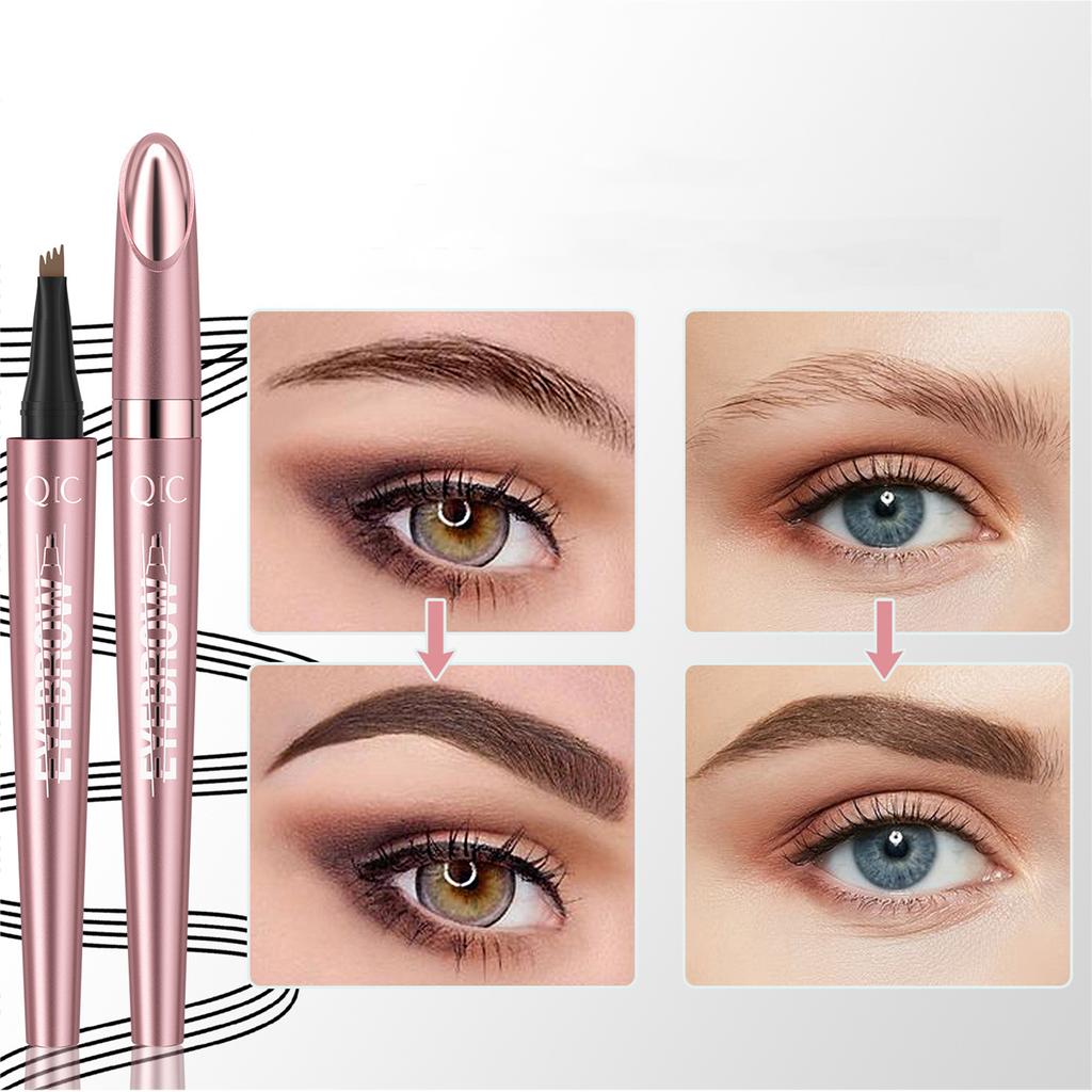 Four-pronged Eyebrow Pencil Wild Eyebrow Roots Four-pronged Eyebrow Pencil Waterproof and Perspirant Liquid Eyebrow Pencil