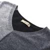 Komomboca Damen-Kaschmirpullover Herbst/Winter 2025 mit Farbblock-Design und V-Ausschnitt