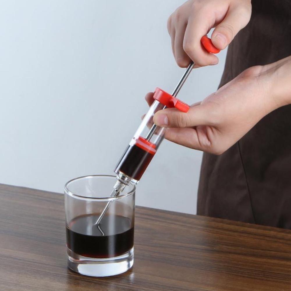 Turkey Syringe Food Grade PP Stainless Steel Needles Spice Syringe Set BBQ Meat Flavor Injector Kitchen Sauce Marinade Syringe
