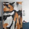 Wilde Tigerstreifen, transparente Fenstervorhänge für Wohnzimmer, Schlafzimmer, moderne Voile-Tüll-Vorhänge, Stoffvorhänge für die Küche