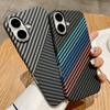 Ultra Thin Magnetic Carbon Fiber Texture Phone Case For iPhone 17 16 15 14 13 12 Pro Max Plus For Magsafe Wireless Charge Cover