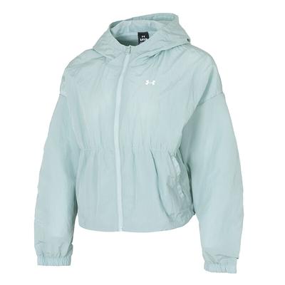 Woven Hooded Training Zip Jacket Women Jackets 6010942-477