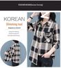 Mom's Plaid Cotton Long-Sleeve Shirt: Versatile Spring/Autumn Cardigan for Women's Fashion