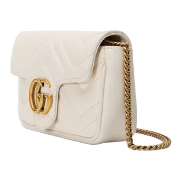 Gucci Item Supermini With Mystic White/M.White Women Bags 476433-DTDCT-9022
