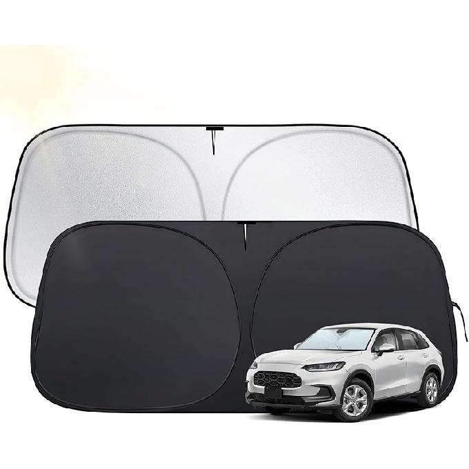 Windshield Sun Shade For Toyota 4Runner 2010-2025,  Fit Car Sun Shades With 420D Fabric & Foldable Memory Steel Wire, Sunshade For Car Windshield