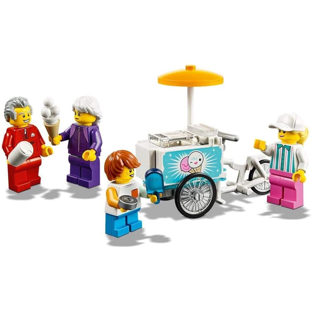 LEGO City Mini Figure Set Fun Festival 60234 Building Blocks Toy for Boys with Car