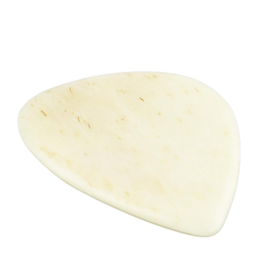 Guitar Pick Ox Bone Skidproof Easy Playing Plucking Pick Accessory for Performance Flat and Concave Surfaces