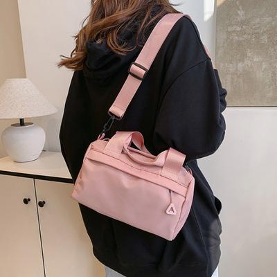 Chic Women's Nylon Crossbody Bag - Sleek Small Square Shoulder Handbag with Adjustable Strap, Zip Closure Casual Urban Style, Small Crossbody Bag