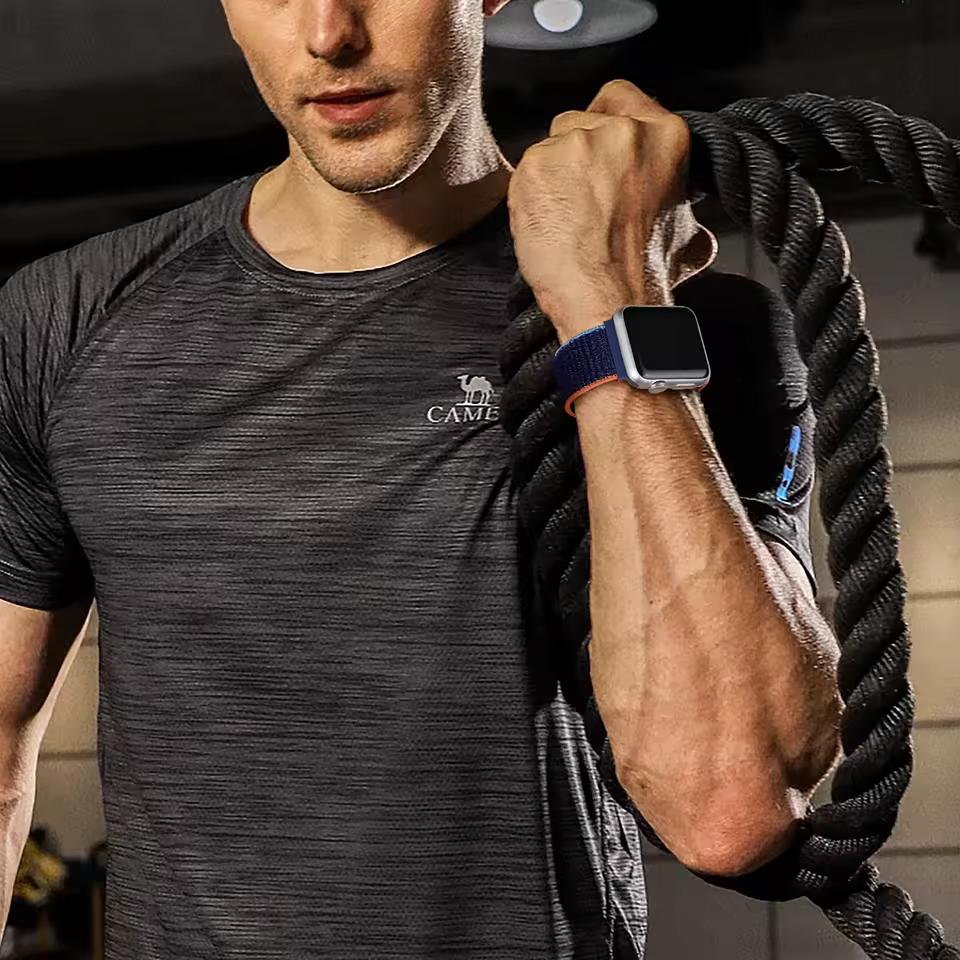 Nylon Loop Strap for Apple Watch Serise 11 Band 46mm 40mm 44mm 45mm 42mm 41mm 38mm Smart Belt Bracelet for IWatch Ultra3 49mm Serise10/9/8/7/6/SE3/5/4