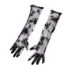 Korean Style Dark Rose Black Lace Retro Wedding Dress Gloves for Photography