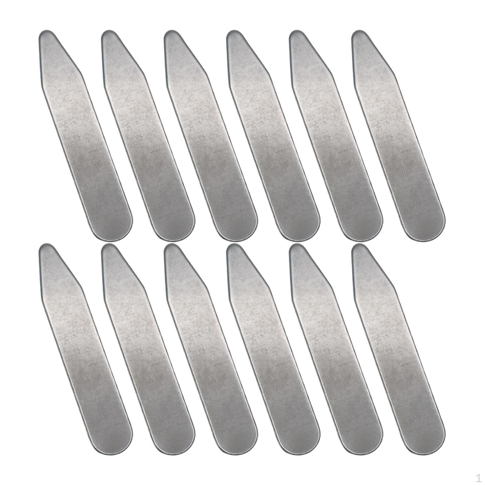 

12 шт. система поддержки воротника для мужских рубашек, женской униформы, вечеринки 5.58cmx1cmx0.08cm