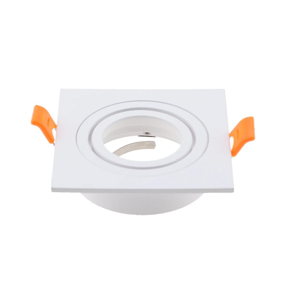 Aluminum Ceiling Spotlight GU10 MR16 Ceiling Lamp Base Energy Saving Downlight LED Angle Adjustable Rotating Indoor Lighting