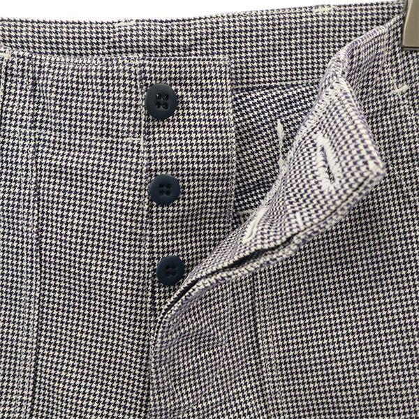 Danton Check Baker Pants 34 Navy X White Cinch Bag VETEMENTS DE TRAVAIL Women Used