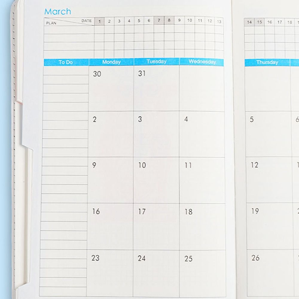 English 2026 Schedule Planner Notepad 12 Months 365 Days Efficiency Notebook  Business