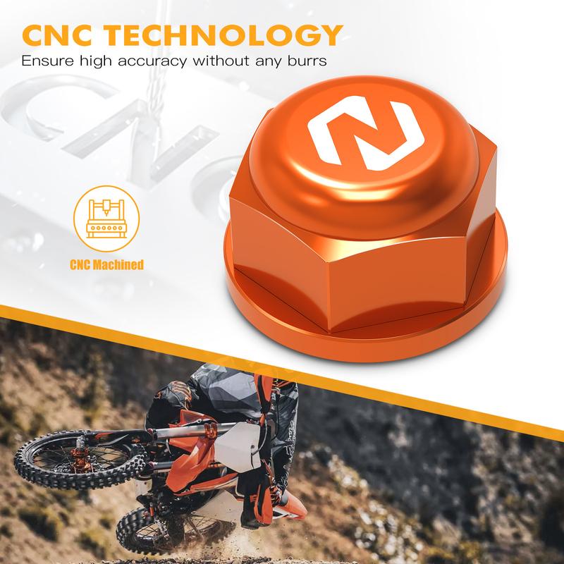 NICECNC For KTM EXC 300 2024 M22x1.5 Rear Wheel Lock Spindle Pin Nut For KTM EXCF 350 SXF 450 Husqvarna TE300 GasGas EC300