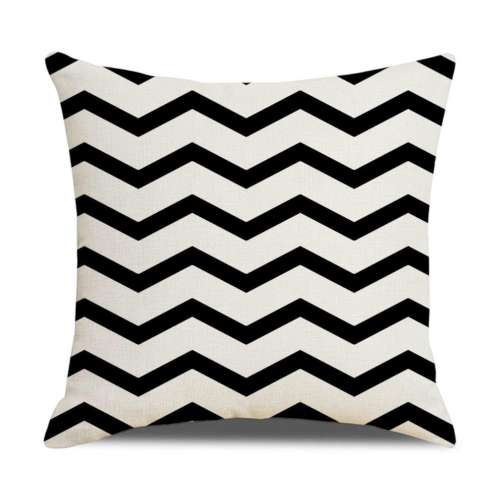 Nordic Geometric Decorative Pillow Sofa Cushion Cover Modern Home Decor Square Pillowcase Peach Skin Pillowcase