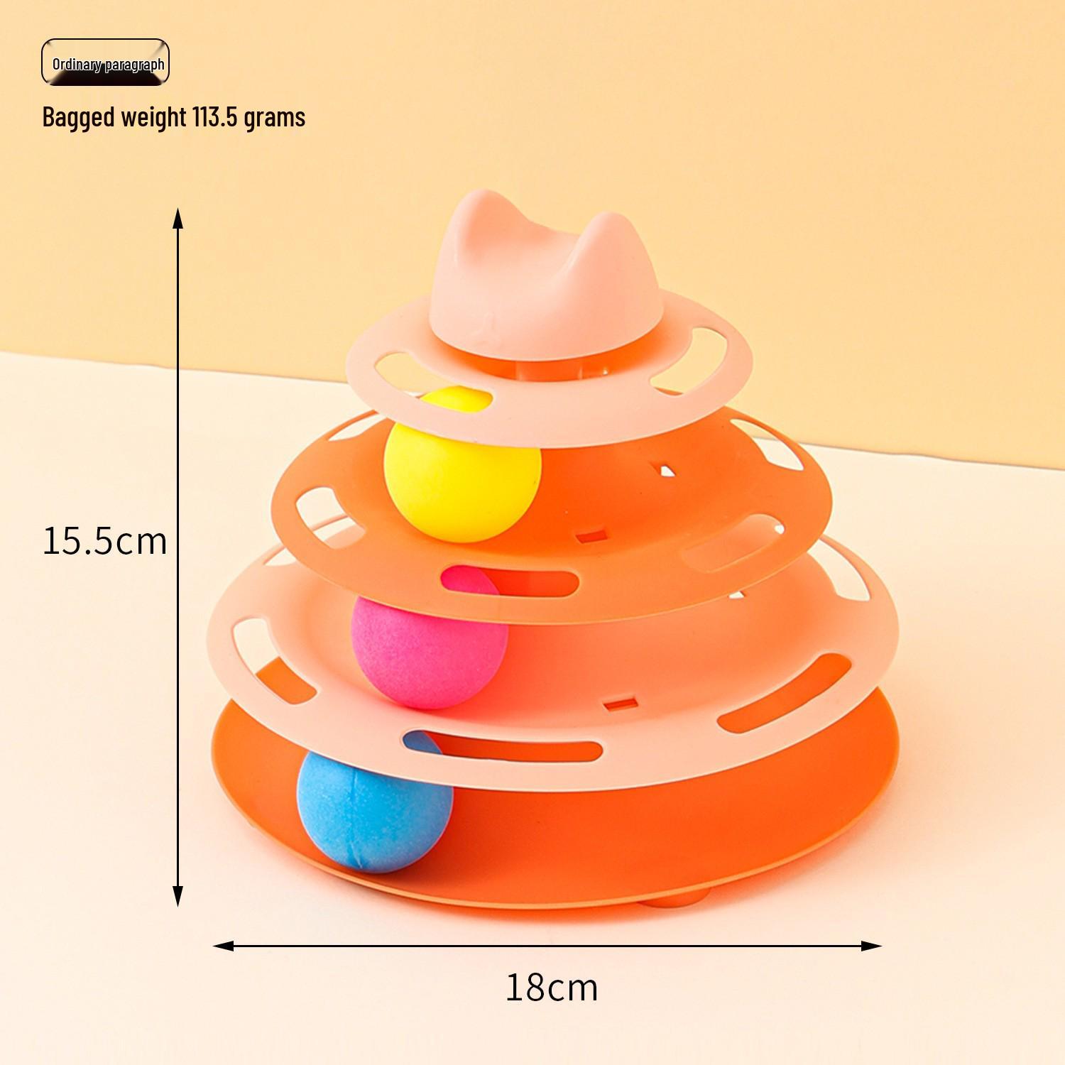 

Three-Layer Track Cat Turntable: Educational Self-Entertainment Decompression Toy