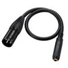 XLR 3 Pin To 6.35mm 1/4" TS/TRS Female Audio Cable, Stereo 6.35mm To XLR Plug Stereo Mic Audio Connector for Microphone