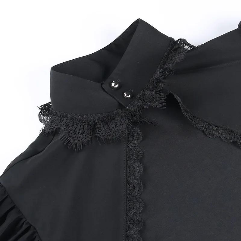 Lace Gothic Black Short Steampunk Crop Jacket Kawaii Vintage Gorgeous Palace Blouse Women Party Bolero Victorian Coat Corset