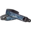 GURTE Gitarre 7cm PAISLEY BLAU RightOn! Gurt, Breit, 95-150cm Lang, VELVET-70