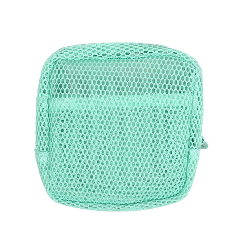 Women Large Capacity Cosmetic Bags Portable Mesh Makeup Bag Lipstick Sanitary Cotton Storage Bag For Ladies