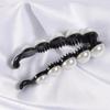 Headwear Girls Plastic Geometric Women Hair Claws Pearl Barrettes Banana Hair Clips Hair Crabs