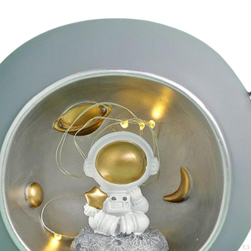 Astronaut Figurine Money Box Outer Space Figure Statue Light Spaceman Piggy Desktop Ornament Party