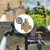 Verstellbares Messingventil mit Manometer zur Regelung des Wasserdrucks in 1/2 Zoll DN15 Sanitär- und Bewässerungssystemen