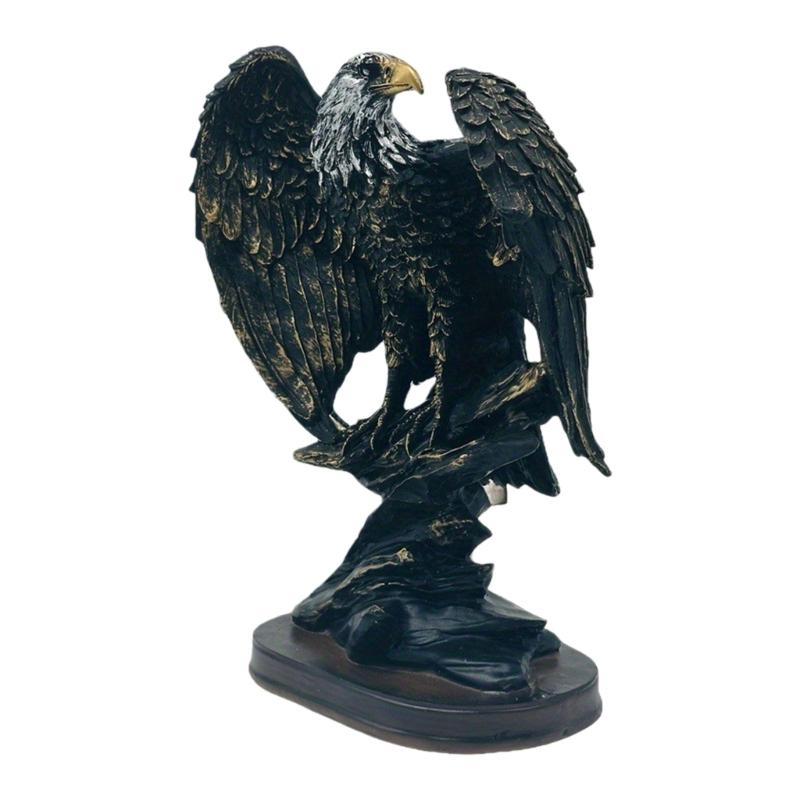 Смоляная скульптура птицы, украшение с расправленными крыльями, мотивирующий подарок для современных домов, офисного стола, полки 1