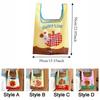 Large Capacity Cartoon Shopping Bag Waterproof Vegetable Storage Bag Handheld Bag  Shopping