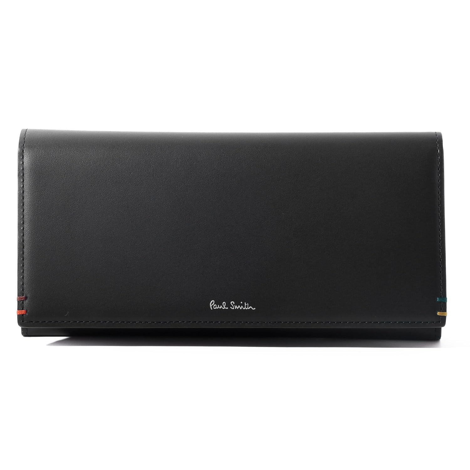 

Set engraved Highlight Stitch SS24 Long Wallet Cover Leather Coin Purse Cowhide Leather 813006 P855 No name [Paul Smith] item/Name (Black, engraved)
