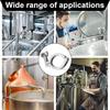 SS304 Roestvrij Staal Tri Clamp Met Siliconen Pakkingen Pijpklem Nieuwe Sanitaire Fitting
