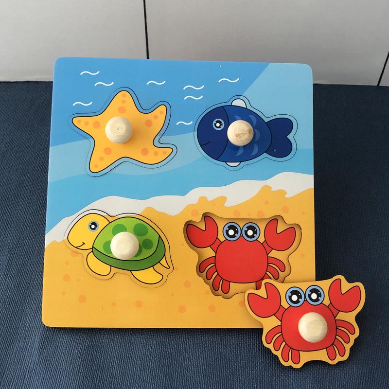 Juguetes rompecabezas para bebés para niños, animales, camión de frutas, juegos a juego con tarjetas gráficas, juguetes Montessori para niños de 1, 2 y 3 años