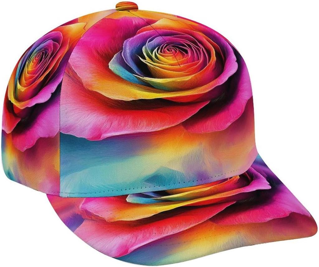 Żywe Abstrakcyjne Surrealistyczne Sztuka Odważna Kolorowa Twarz Odbicie Dłoni Kapelusze Czapki dla Mężczyzn Kobiet Miękkie Snapback Czapka Taty Letnie Kapelusze Wędkarskie
