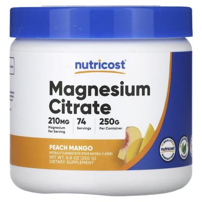 Magnesium Citrate, Peach Mango, 250G(8.8Oz)